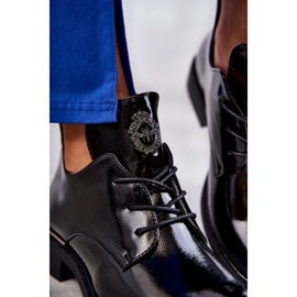 Vinceza Cizme Lacuite Sirete Cu Decupaje Fabiana Neagra negru 2