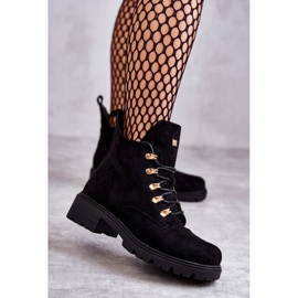 S.Barski Cizme clasice Telma din piele intoarsa de dama negru 1