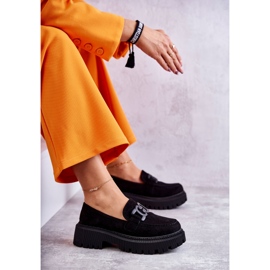 Pantofi De Damă De Căprioară Cu Decor Negru 3