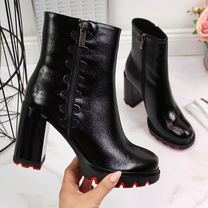 Cizme negre Filippo dama pe post negru 2