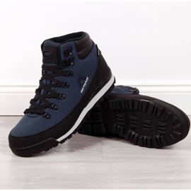 Pantofi de trekking impermeabili incalziti bleumarin American Club albastru marin 1