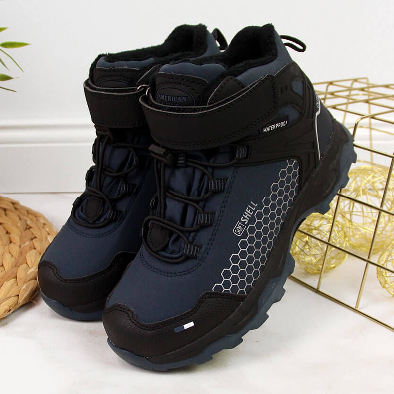 American Club Cizme de zăpadă americane bleumarin impermeabile pentru băieți albastru 2 American Club Cizme de zăpadă americane bleumarin impermeabile pentru băieți albastru 2