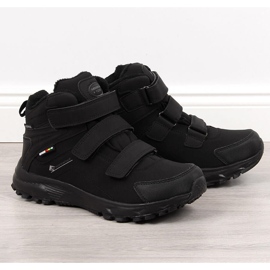 Pantofi de trekking american Club izolați, impermeabili, negri negru 2