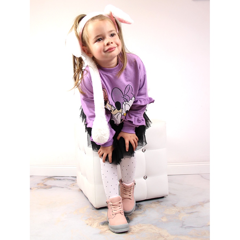 Cizme fete ghete izolate roz NEWS 1