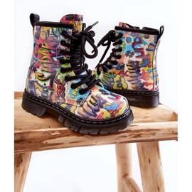 FR1 Cizme Călduțe Copii Print Multicolor Dexi 2