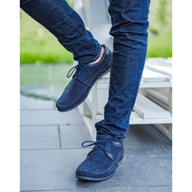 KOMODO Încălțăminte Mocasini pentru bărbați 875 bleumarin albastru 4