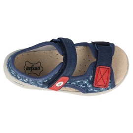 Papuci copii Befado pu cu Velcro 065P165 bleumarin și roșu albastru marin 4 Papuci copii Befado pu cu Velcro 065P165 bleumarin și roșu albastru marin 4
