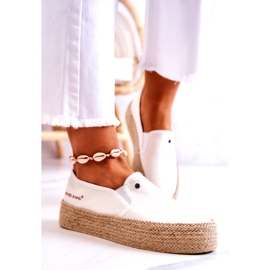Espadrile de damă On The Platform Cross Jeans JJ2R4013C Alb 2