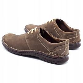 Joker Încălțăminte din piele pentru bărbați 229 olive multicolor kaki 4