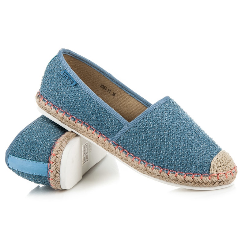 Vices Espadrile cu model albastru 1