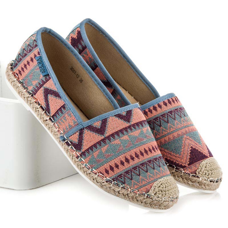 Vices Espadrile cu model etnic multicolor 1