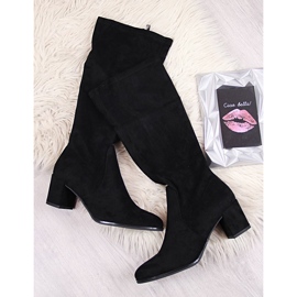 Cizme de dama pe post negru Sergio Leone 1