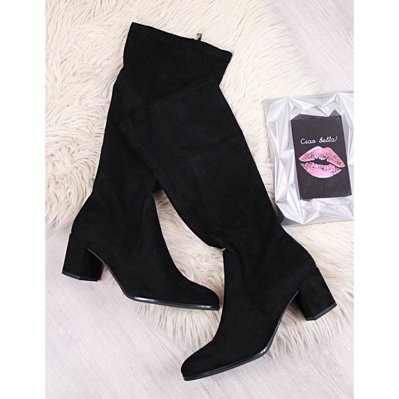 Cizme de dama pe post negru Sergio Leone 1