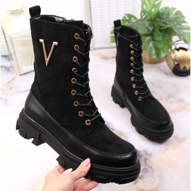 Cizme izolate negre de dama Jezzi JEZ375A negru 1 Cizme izolate negre de dama Jezzi JEZ375A negru 1