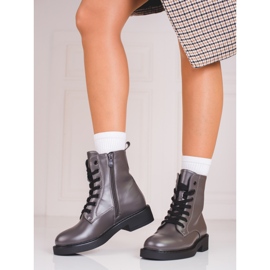 Genți de damă Shelovet gri cu luciu metalic 1