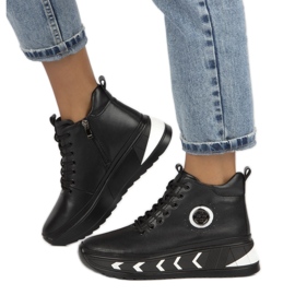 Cizme cu pană izolate din piele Filippo W PAW381 negru 1 Cizme cu pană izolate din piele Filippo W PAW381 negru 1