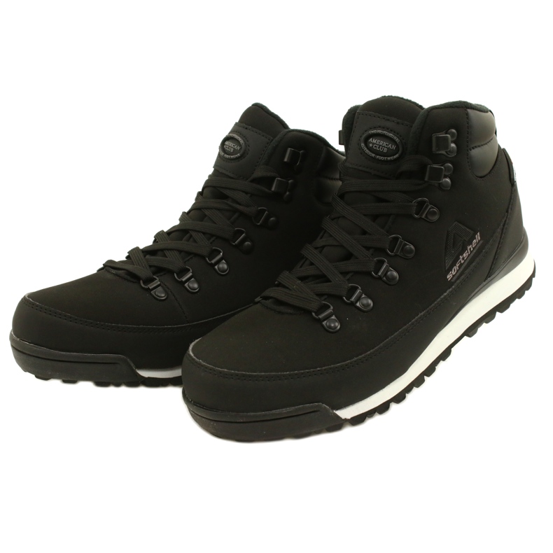 American Club Cizme americane de trekking de iarna cu membrana WT61 Black negru 2
