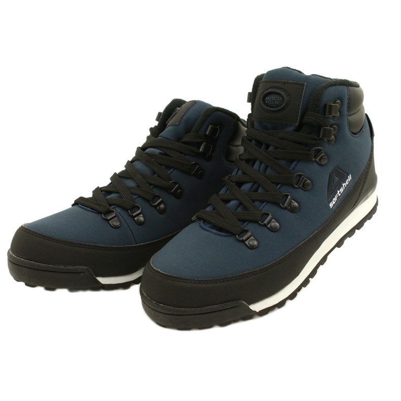 American Club Cizme americane de trekking de iarna cu membrana WT61.Albastru marin negru 2