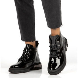 Cizme Lăcuite Calde Filippo DBT4173 BK negru 1