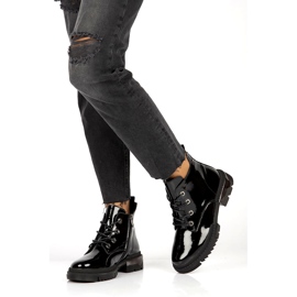 Cizme Lăcuite Calde Filippo DBT4173 BK negru 3