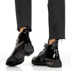Cizme Lăcuite Calde Filippo DBT4173 BK negru 4