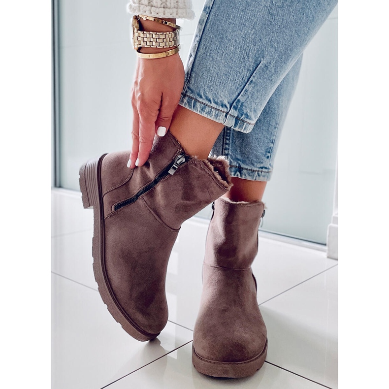 PA1 Cizme plate Kallen Khaki gri 1 PA1 Cizme plate Kallen Khaki gri 1