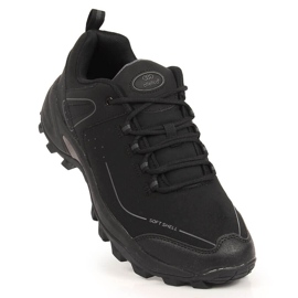 Pantofi sport de trekking softshell impermeabili pentru bărbați Atletico negru 1