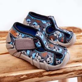 BEFADO S.A. Papuci Befado Velcro 190P104 Albastru-Gri 4