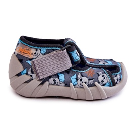 BEFADO S.A. Papuci Befado Velcro 190P104 Albastru-Gri 2