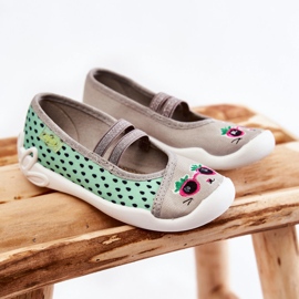 BEFADO S.A. Papuci Pisicuței Balerina Befado 116X304 Verde-Gri 1