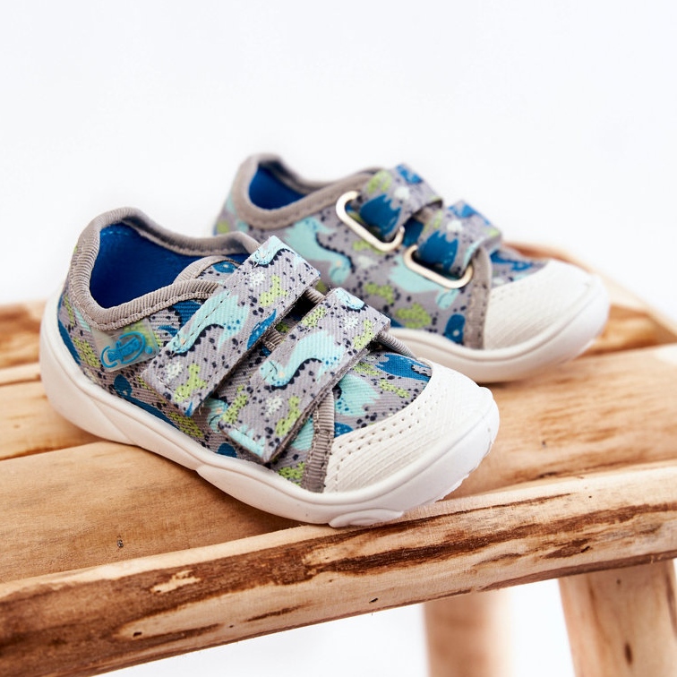 BEFADO S.A. Pantofi Copii Dinozauri Befado 907P156 Gri 1