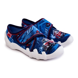 BEFADO S.A. Papuci Befado Velcro Firetruck 273X309 Bleumarin albastru marin 1
