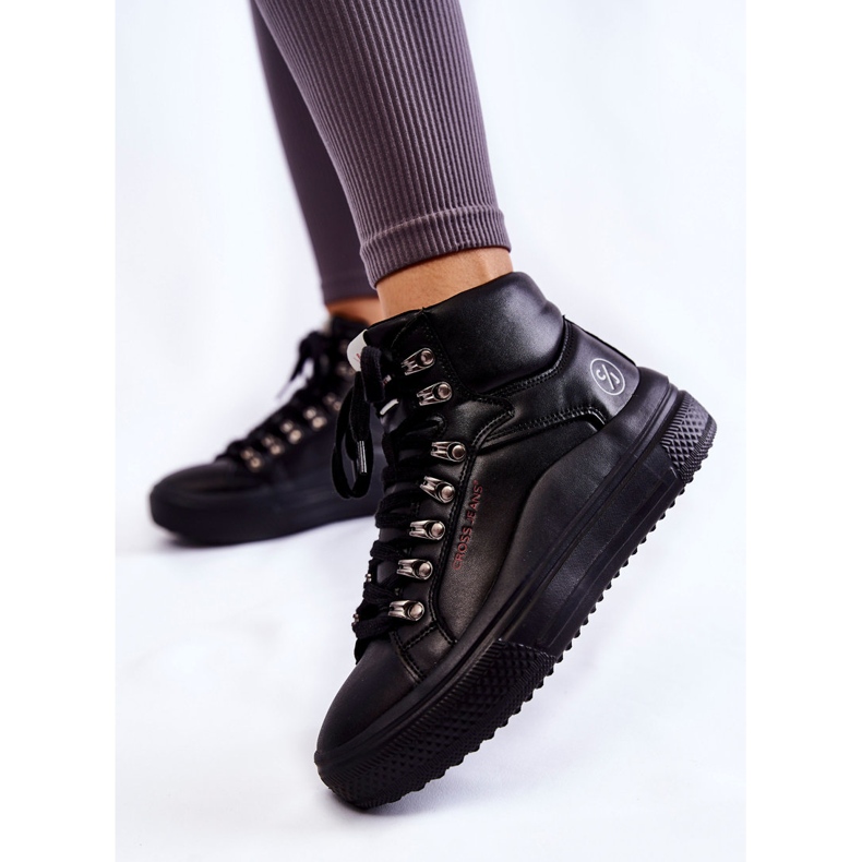 Pantofi de damă înalți Cross Jeans KK2R4029C Negru 2