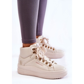 Pantofi de damă înalți Cross Jeans KK2R4027C Bej 6