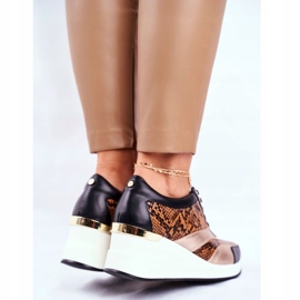 GOE Încălțăminte sport pentru femei Adidași Piele neagră GG2N3044 negru 3