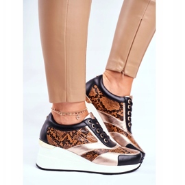 GOE Încălțăminte sport pentru femei Adidași Piele neagră GG2N3044 negru 2