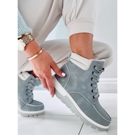 BM Cizme izolate de la Germano L. GREY gri 2