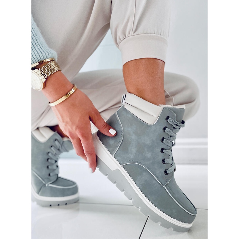 BM Cizme izolate de la Germano L. GREY gri 2