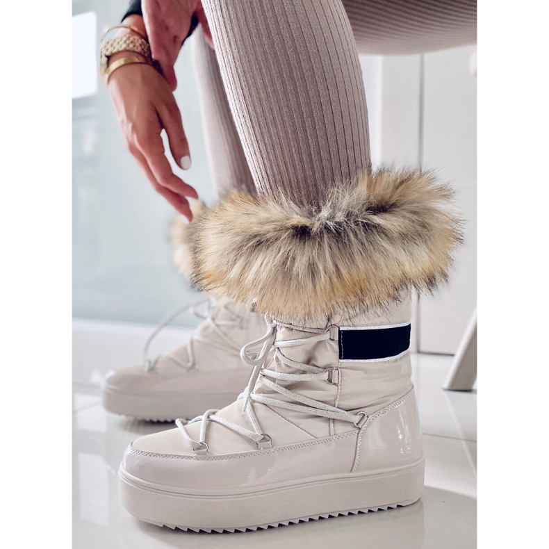 PA1 Cizme de zăpadă damă Amerie bej 2