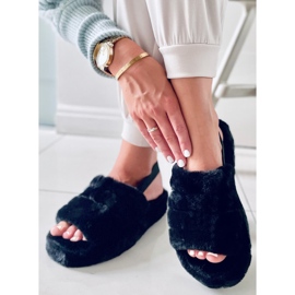 BM Papuci de damă Missy Black negru 1