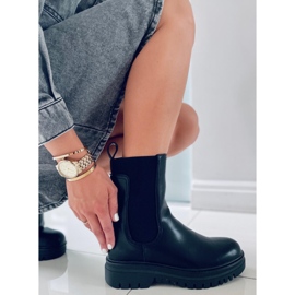 BM Cizme Chelsea înalte Earth Black negru 2