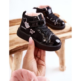 PA1 Pantofi Înalți Copii Cu Velcro Negru Cheezi 4