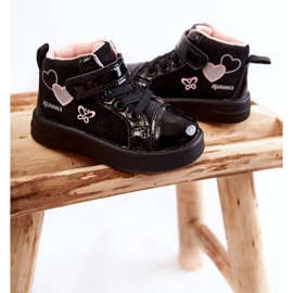 PA1 Pantofi Înalți Copii Cu Velcro Negru Cheezi 2
