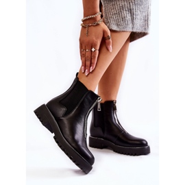 PG1 Cizme calde la modă Cizme negre Madeleine Jodhpur negru 1 PG1 Cizme calde la modă Cizme negre Madeleine Jodhpur negru 1