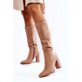 PG1 Slip On Tocuri Înalte Bej Miriam 2