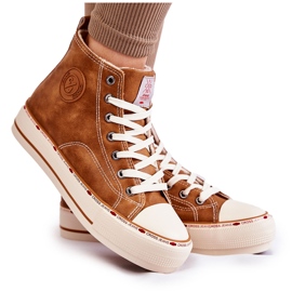 Pantofi de damă înalți Cross Jeans KK2R4043C Camel maro 10