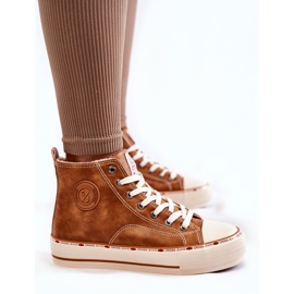 Pantofi de damă înalți Cross Jeans KK2R4043C Camel maro 4