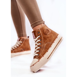 Pantofi de damă înalți Cross Jeans KK2R4043C Camel maro 7