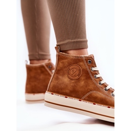Pantofi de damă înalți Cross Jeans KK2R4043C Camel maro 8