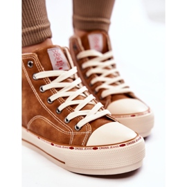 Pantofi de damă înalți Cross Jeans KK2R4043C Camel maro 5